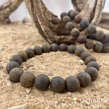 Pulsera de bronce 10mm mate