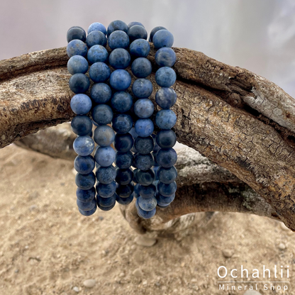 Bracelet Dumortirite 8mm mat