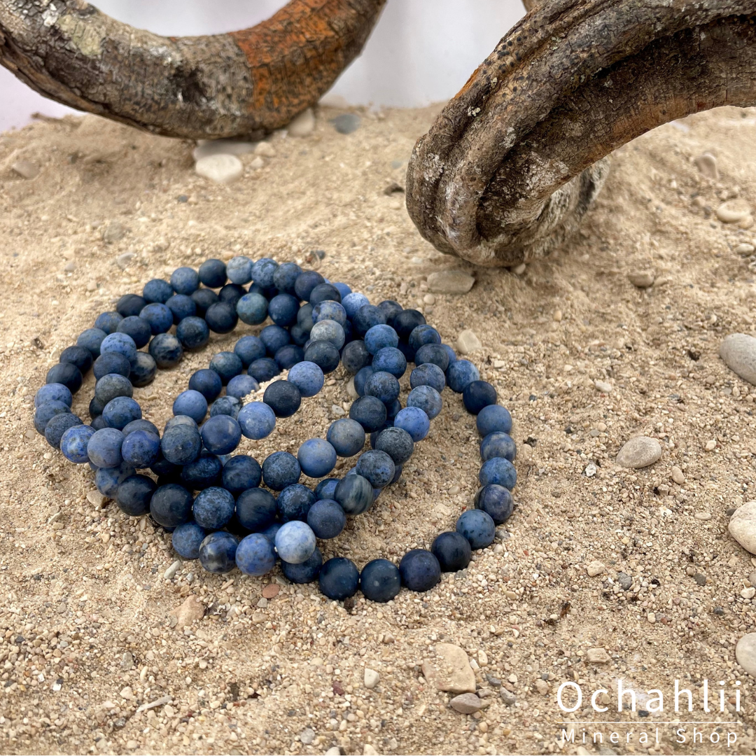 Bracelet Dumortirite 8mm mat