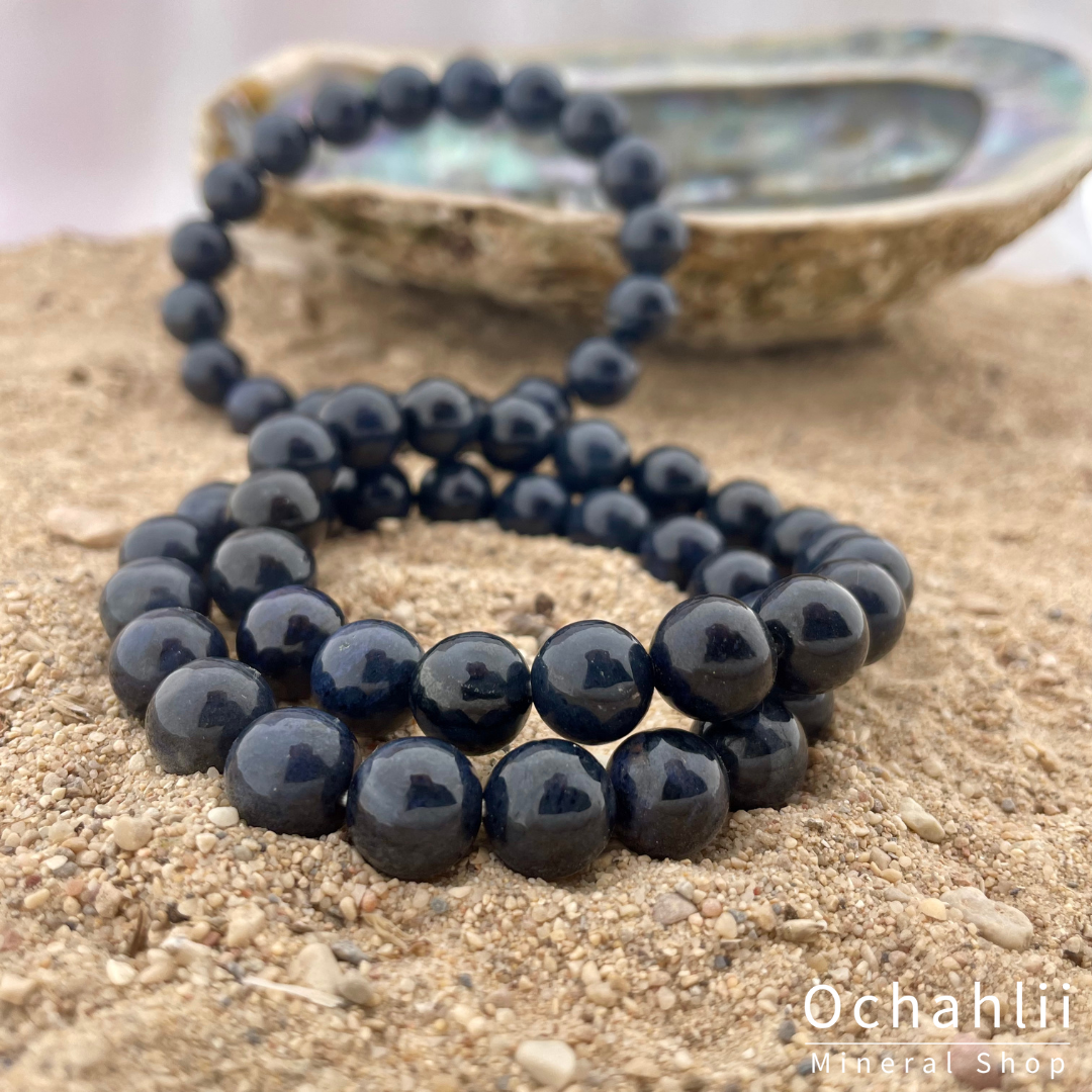 Dumortirite bracelet 10mm matt