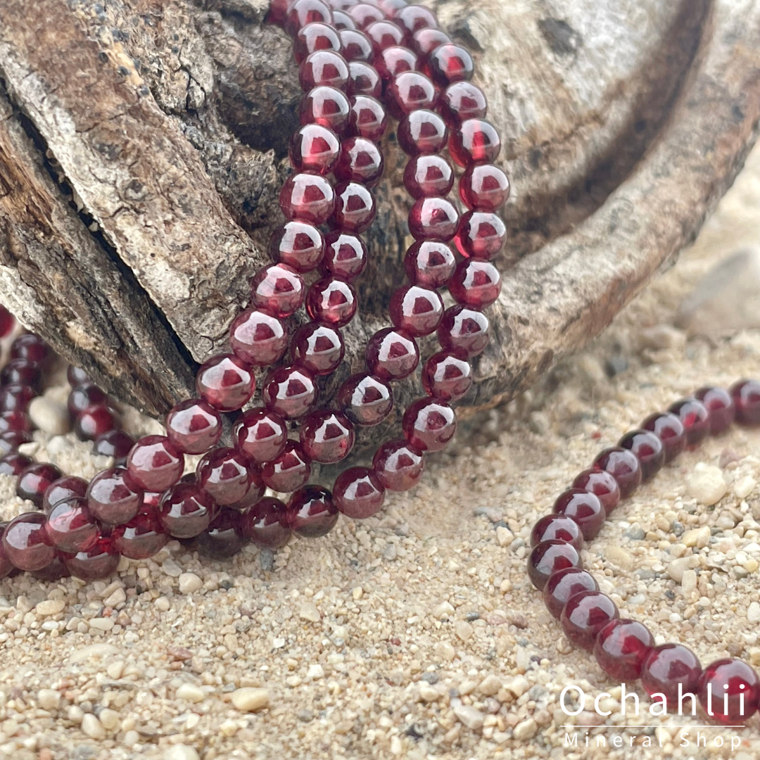 Granaat armband 4mm