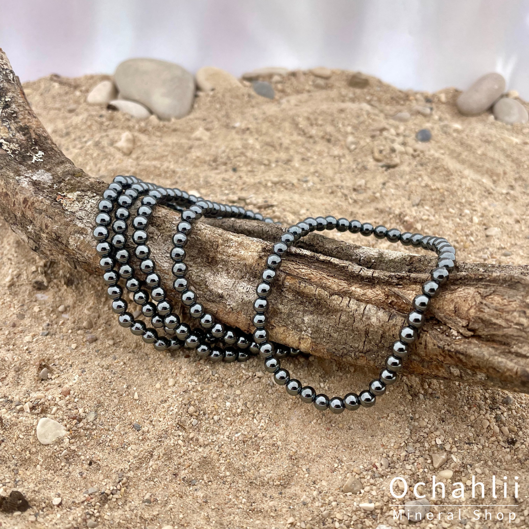 Hematiet armband 4mm
