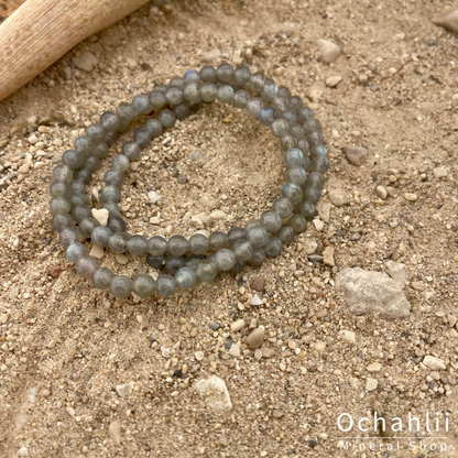 Pulsera de labradorita 4mm