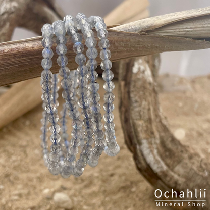 Labradoriet armband facet 4mm