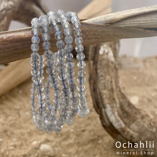 Bracelet Labradorite facette 4mm