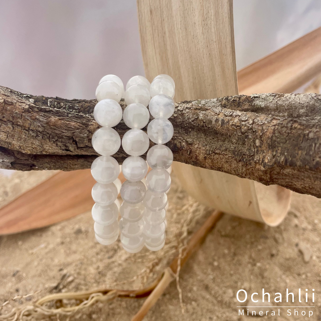 Rainbow Moonstone bracelet 10mm 