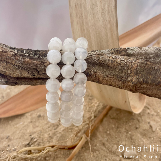 Regenboog Maansteen armband 10mm