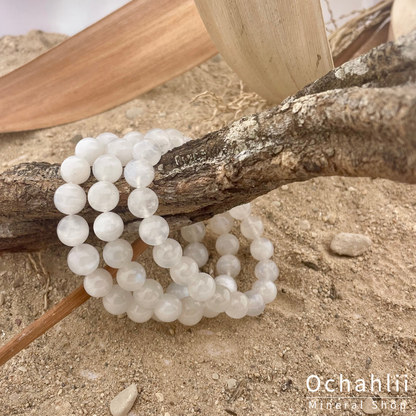 Rainbow Moonstone bracelet 10mm 