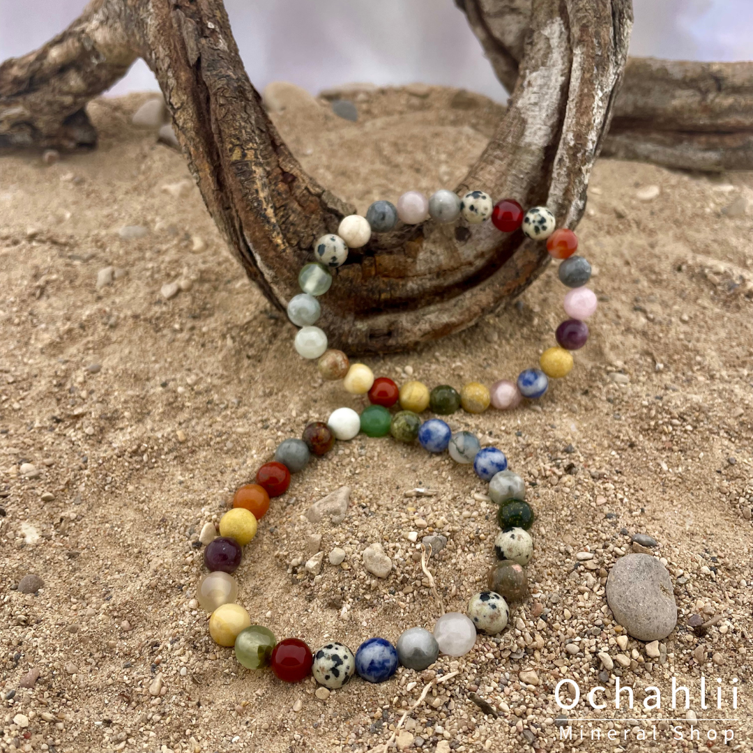 Mix of stones bracelet 8mm 