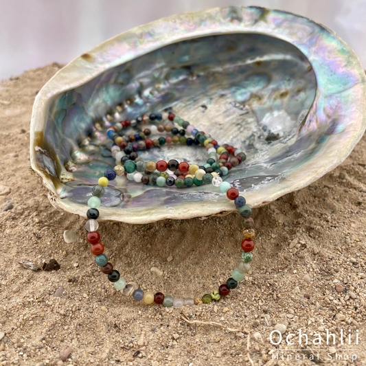 Mix of stones bracelet 4mm 