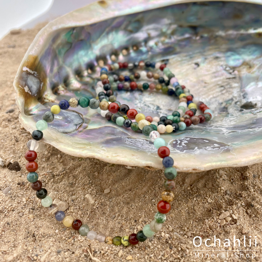 Mix of stones bracelet 4mm 