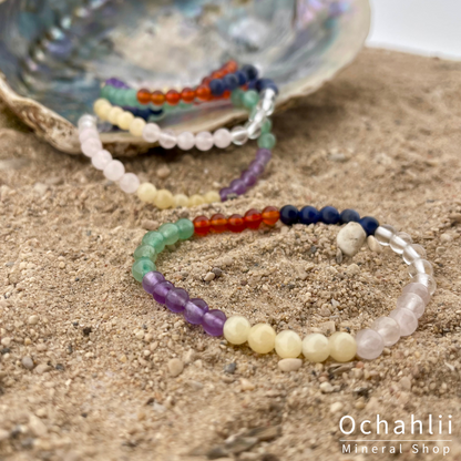 Mix of stones bracelet 4mm 