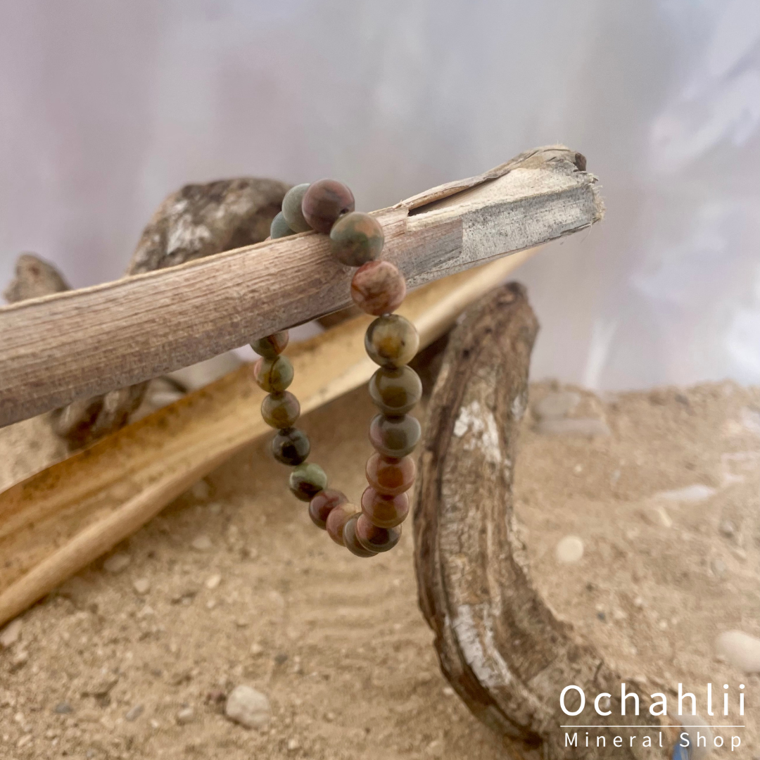 Jaspis Polychroom armband 8mm