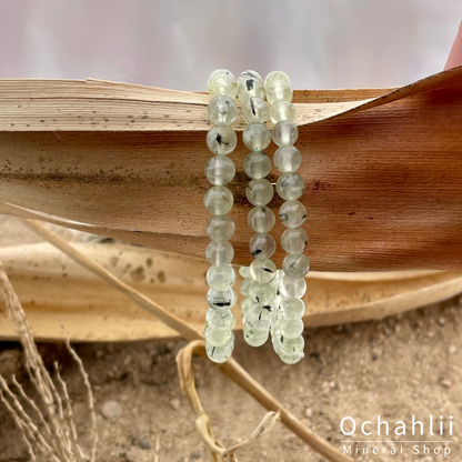 Pulsera de prehnita 6mm