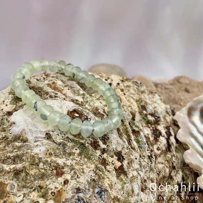 Bracelet pépite préhnite 8mm 