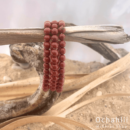 Pulsera de Jaspe Rojo 6mm