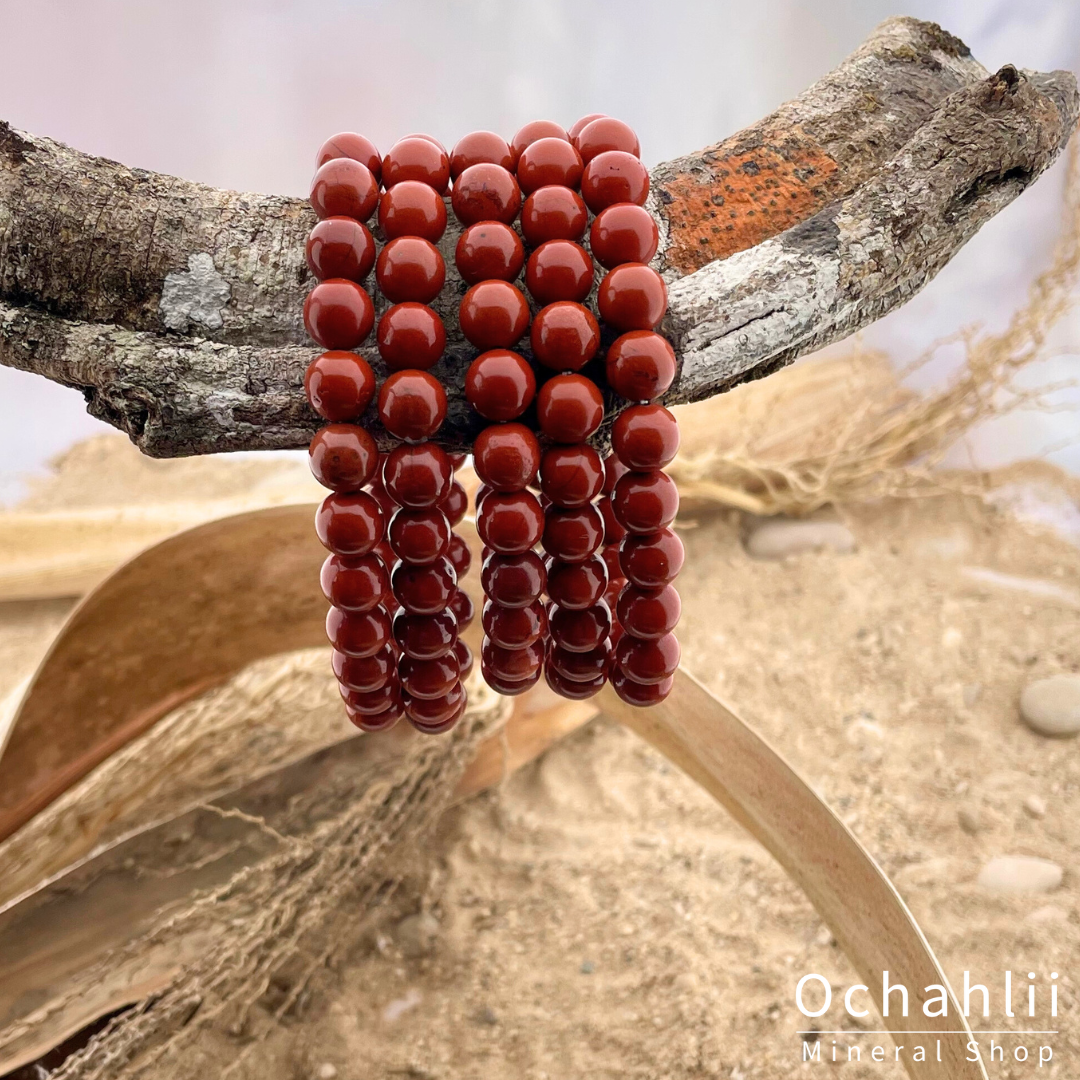Jasper Red bracelet 8mm