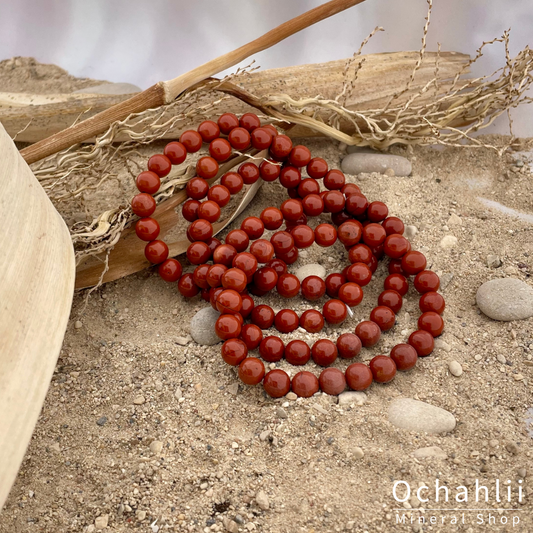 Jaspis Rood armband 8mm