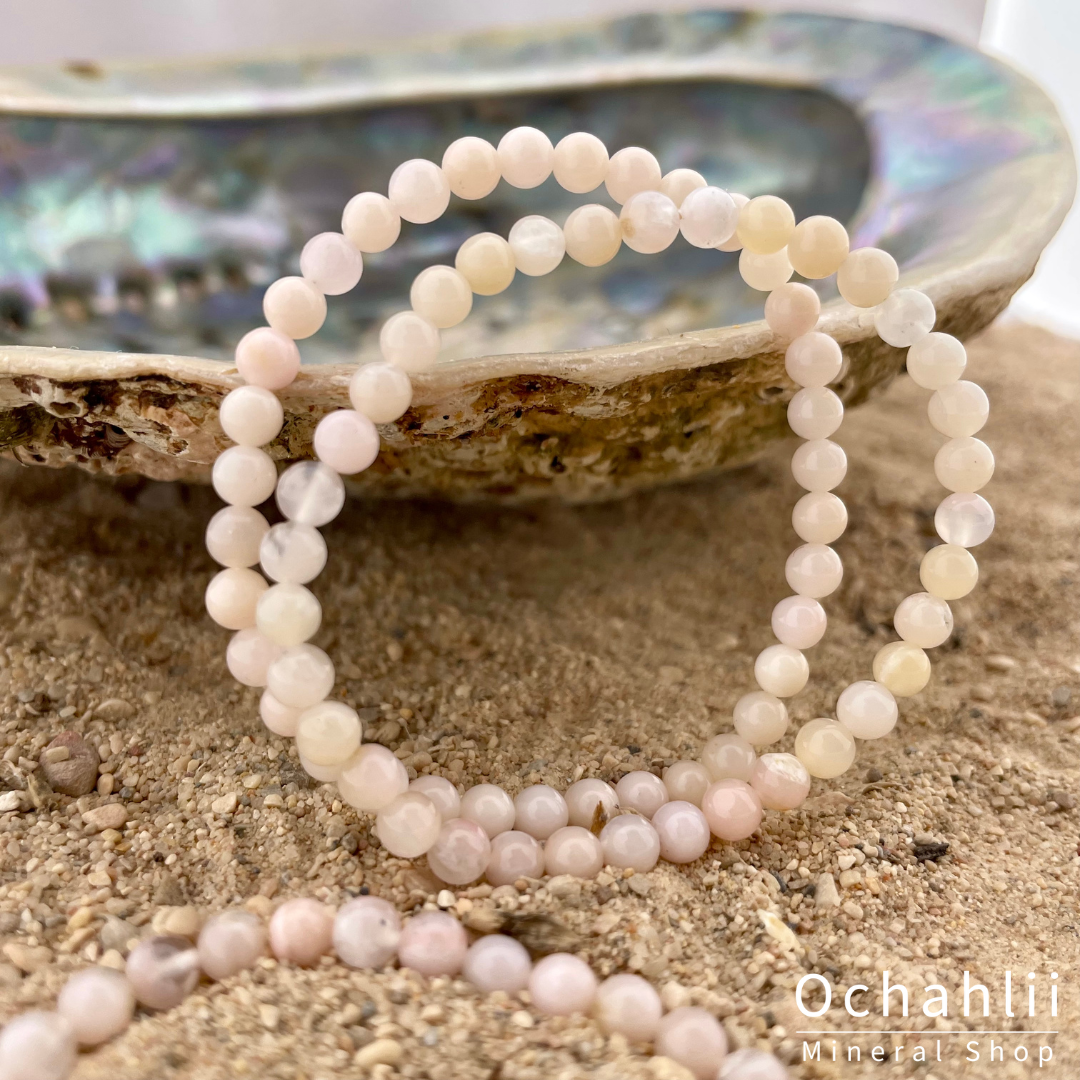 Roze Andesopaal armband 4mm