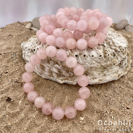 Rose quartz bracelet 12mm