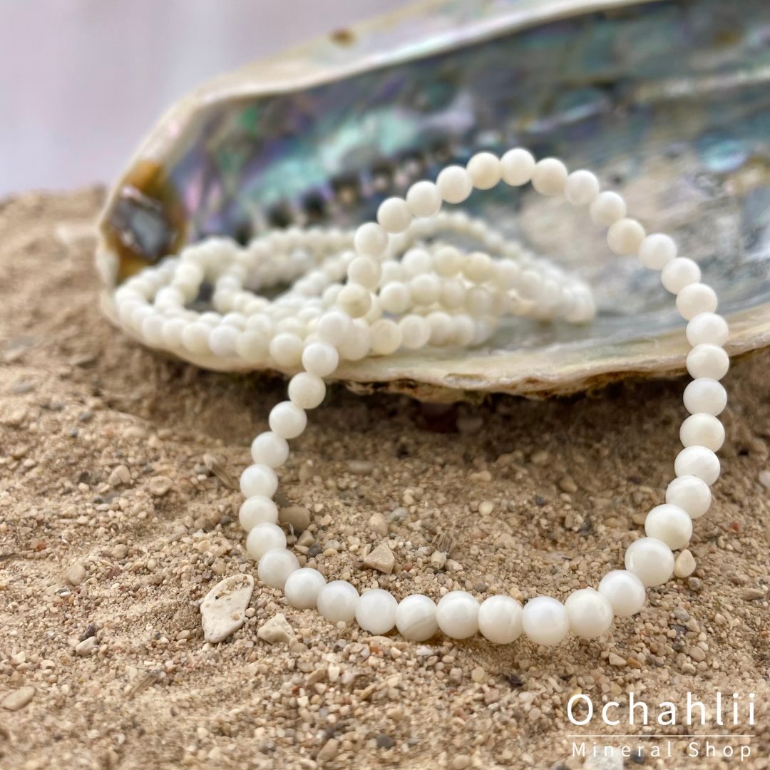 Schelp armband 4mm