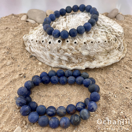 Sodalite bracelet 10mm MAT