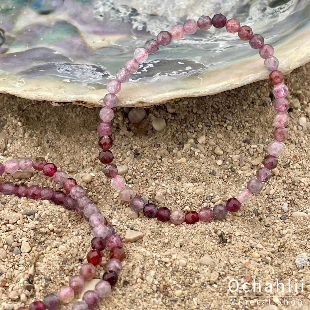 Spinel multicolor facet bracelet 4mm