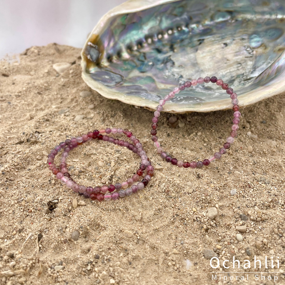 Spinel multicolor facet bracelet 4mm