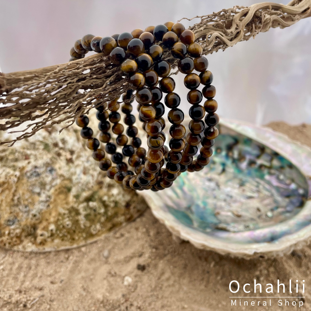 Pulsera de ojo de tigre 6mm