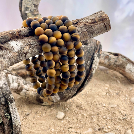 Tijgeroog armband 8mm mat