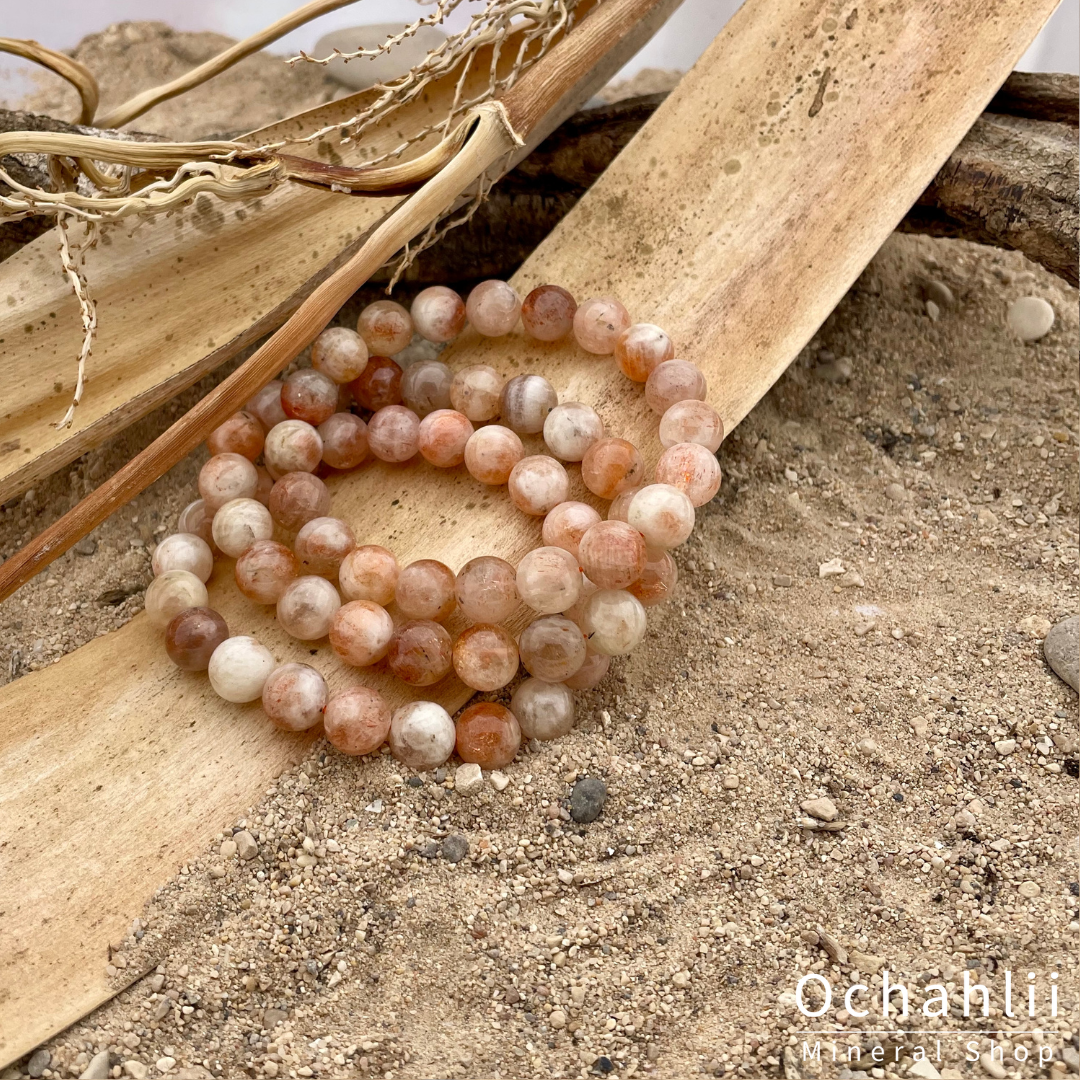 Pulsera de piedra solar de 10 mm