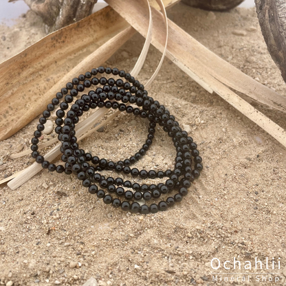 Tourmaline black bracelet 4mm