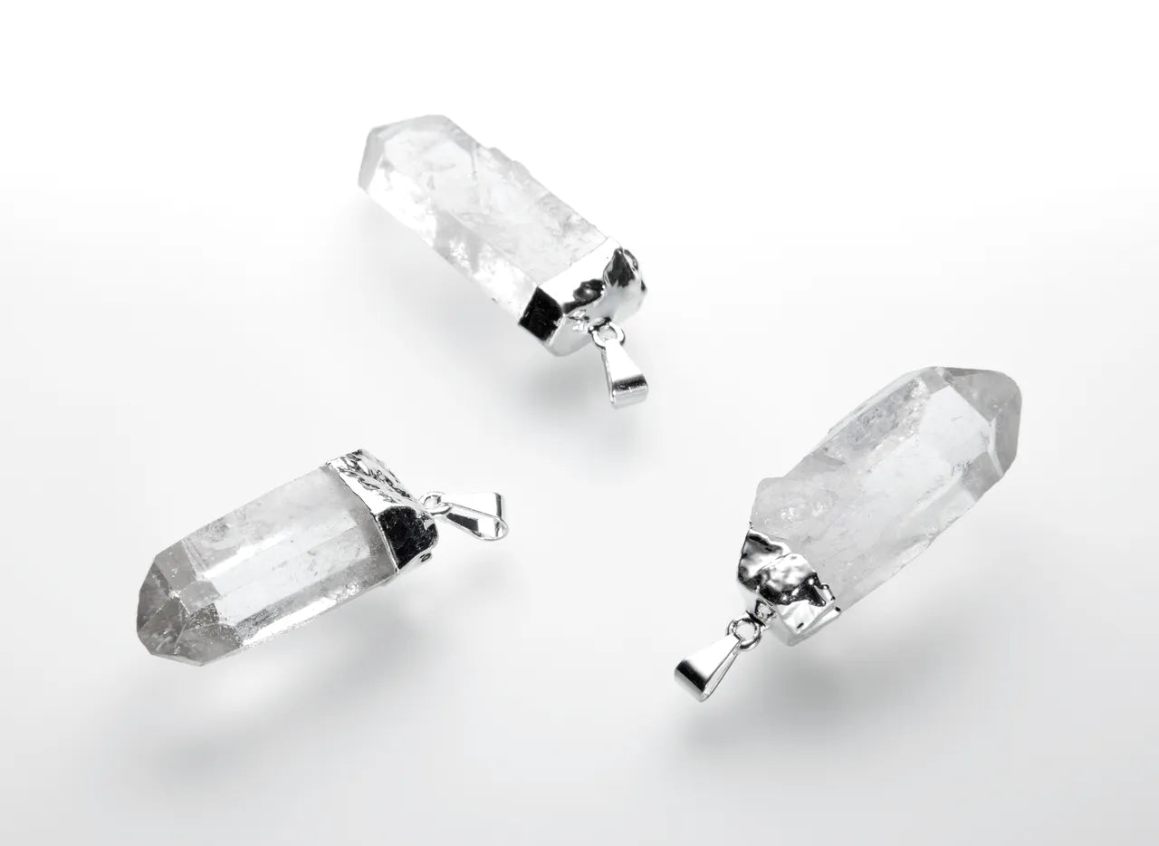 Colgador de puntas de cristal de roca