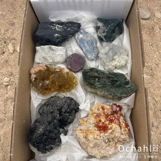 Coffret minéraux collection mixte 16