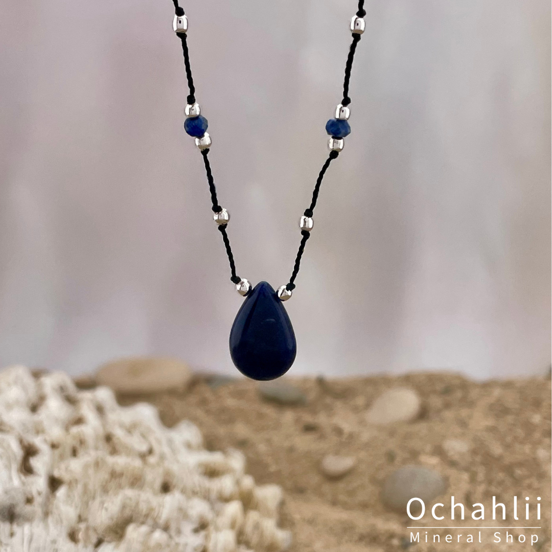 Collier sodalite facette 4mm 