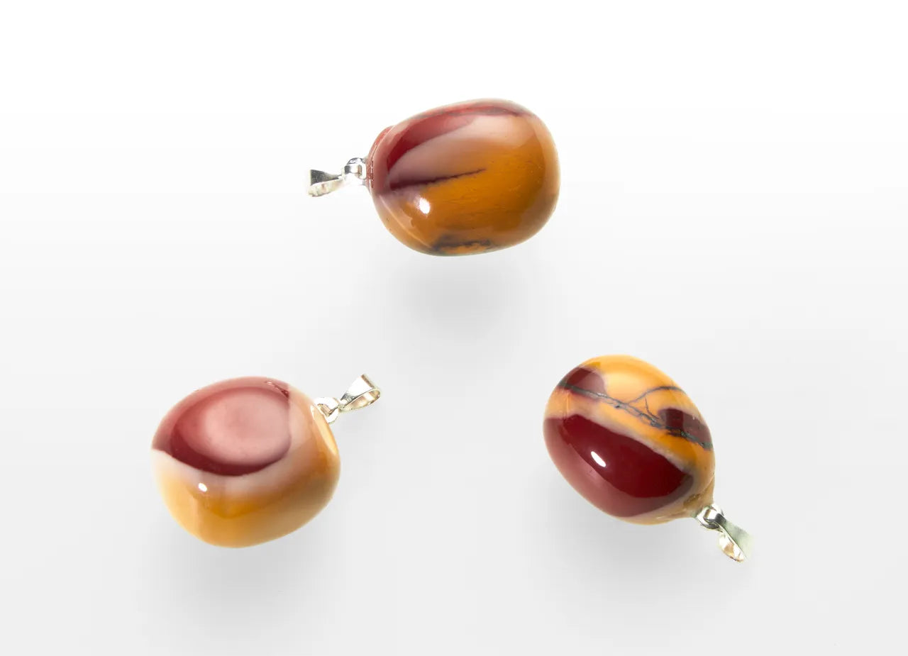 Pendentif en pierre roulée Mookaite