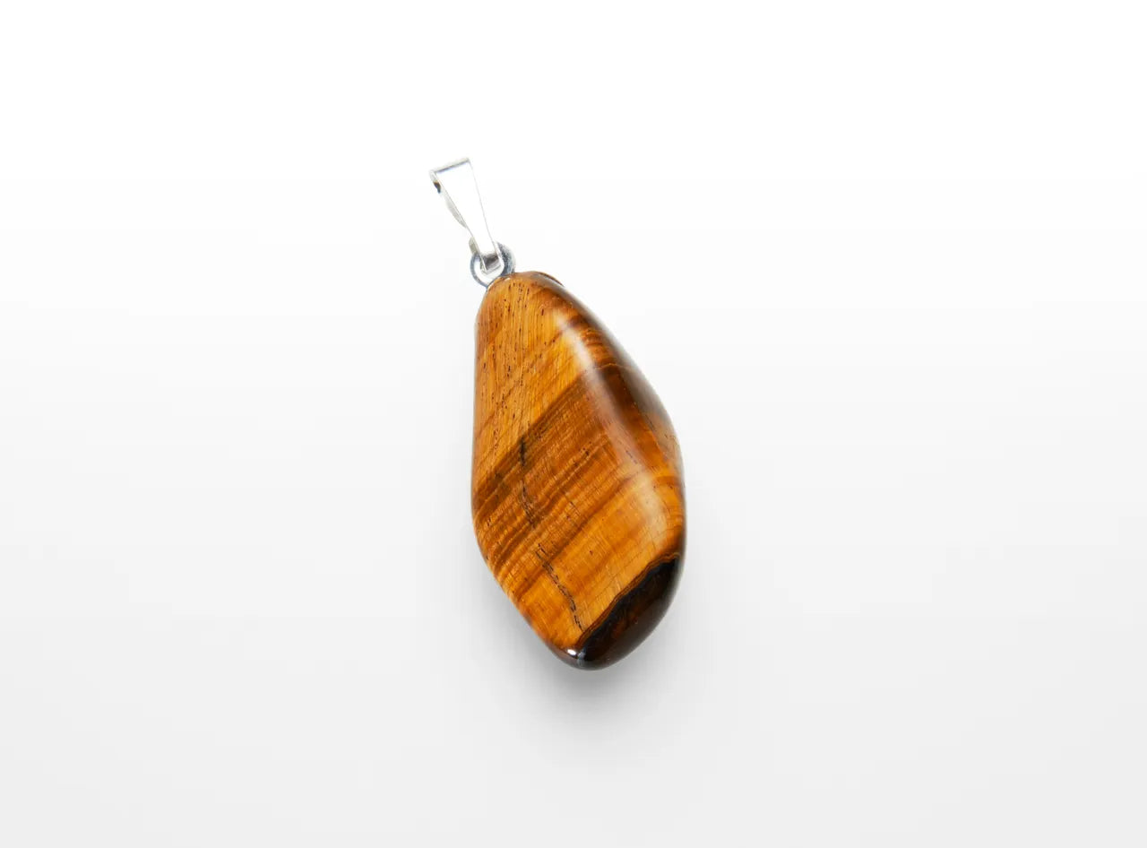 Tiger Eye Tumbled Stone Pendant