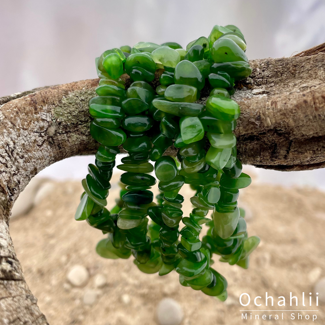 Jade Nephrite split bracelet