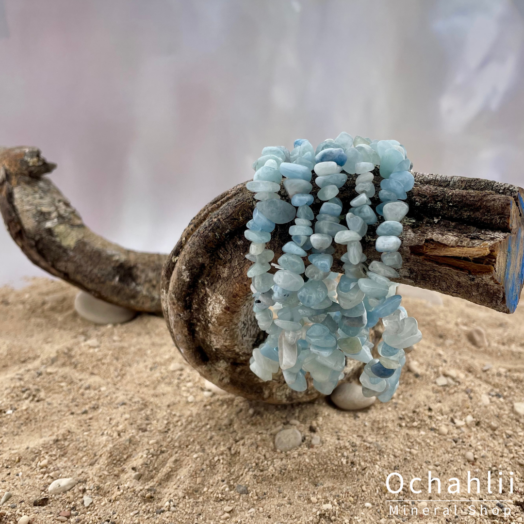 pulsera de aguamarina