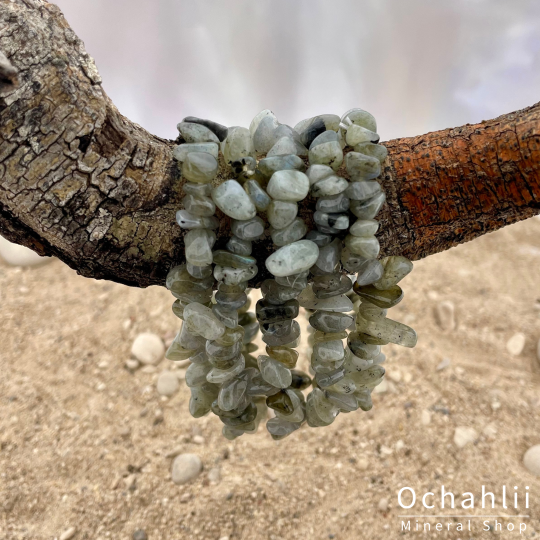 Labradorite split bracelet
