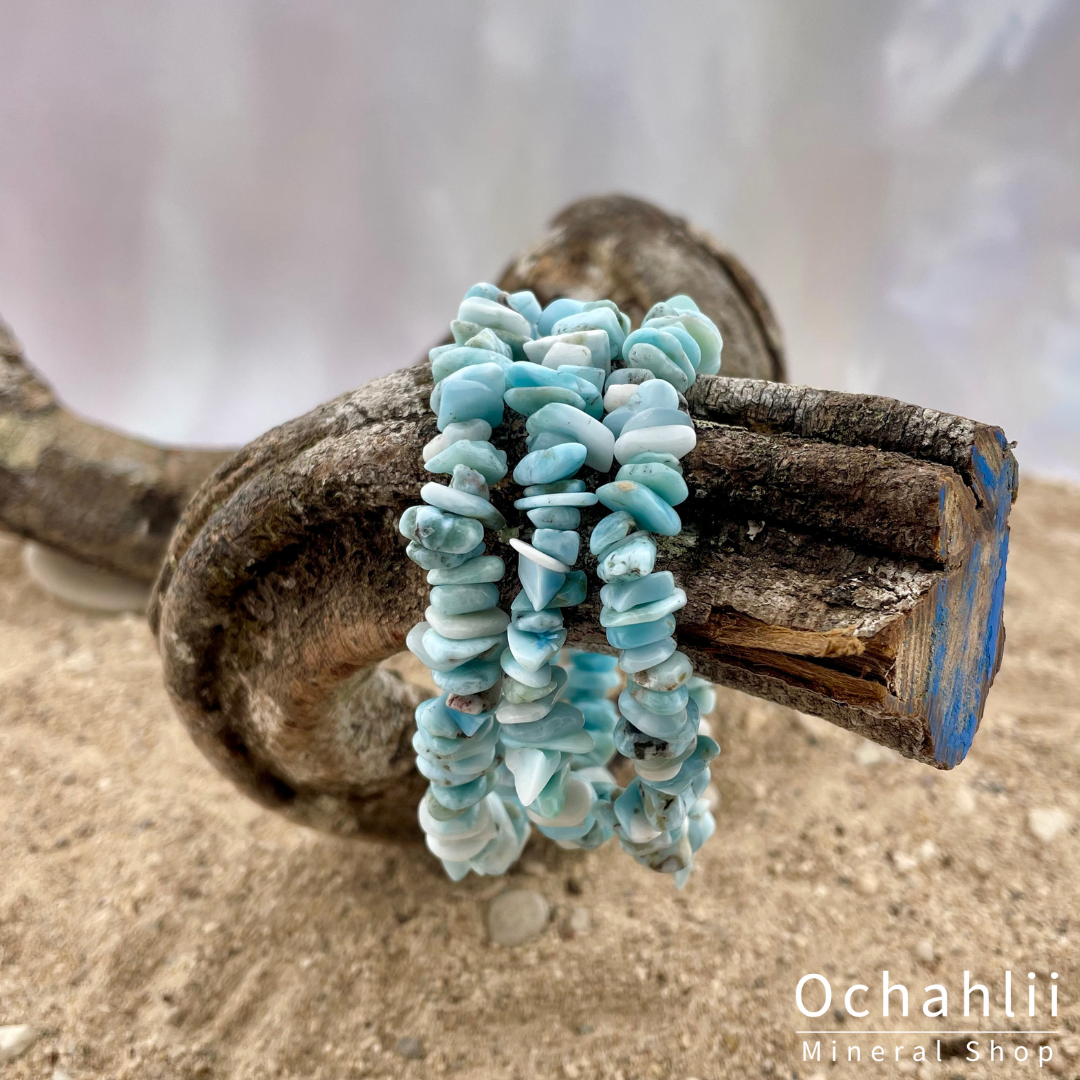 Larimar split bracelet