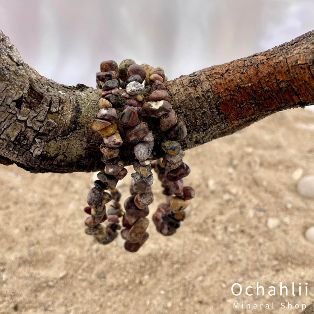 Jasper Leopard (Rhyolite) split bracelet