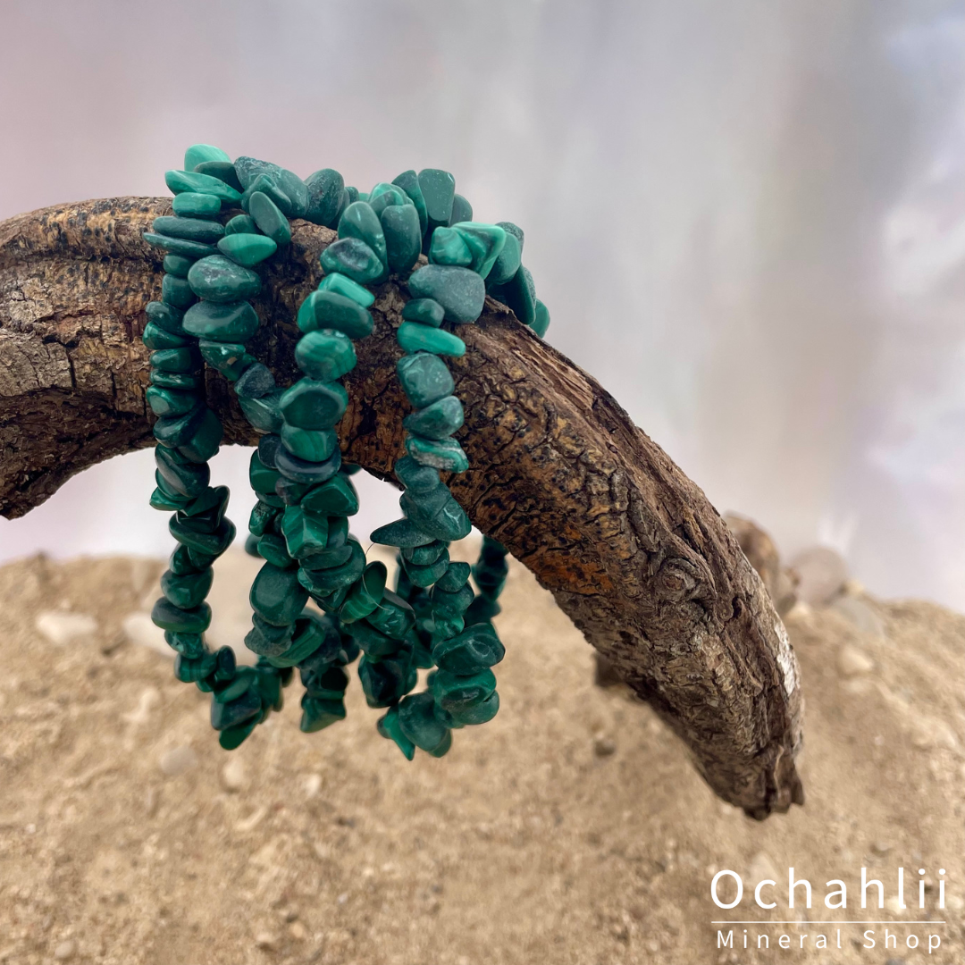 Malachite split bracelet