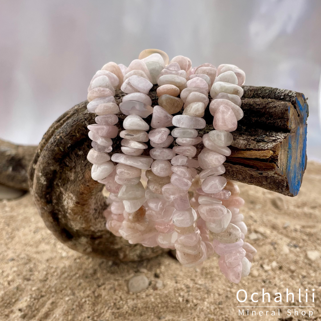 Morganite split bracelet