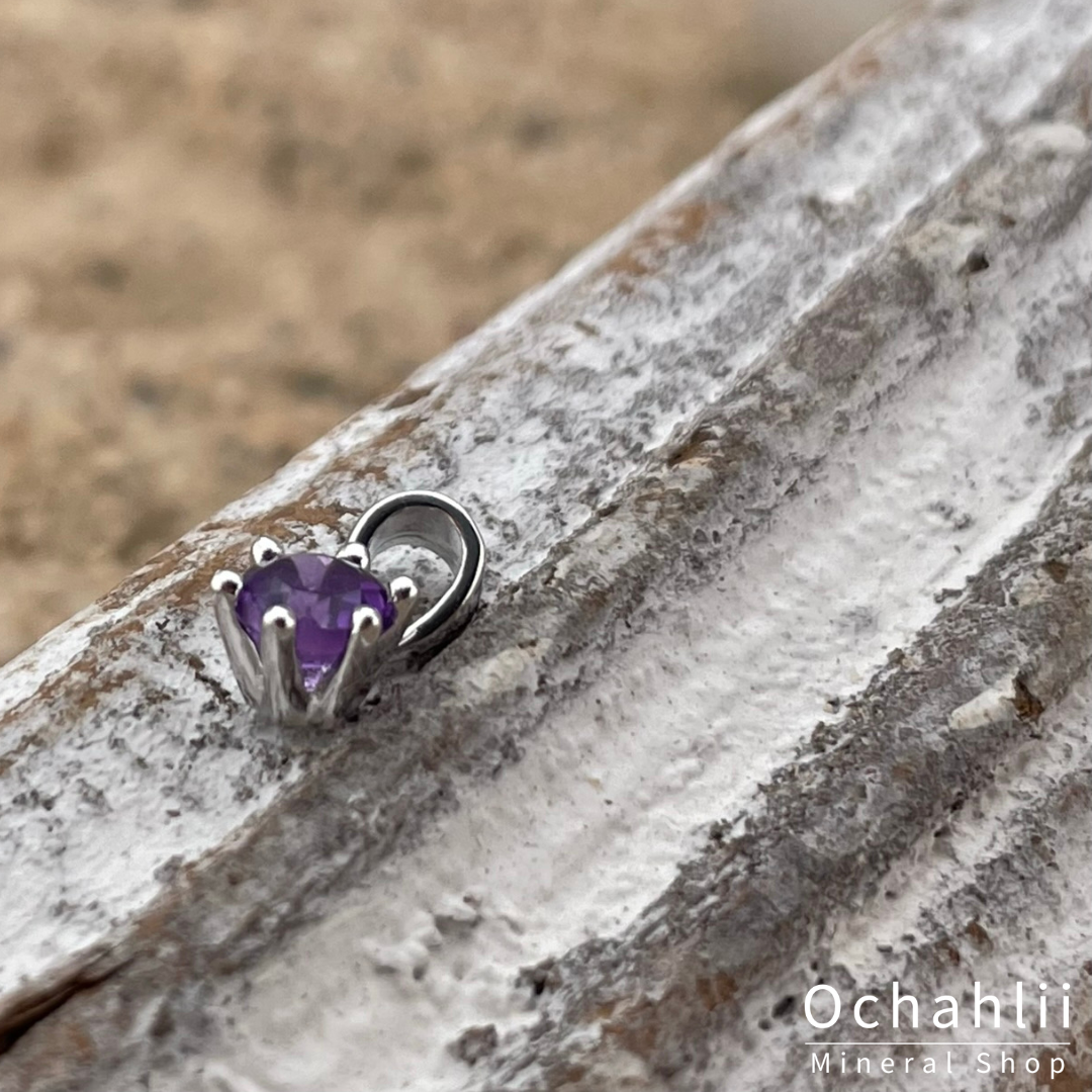 Colgante de plata de amatista