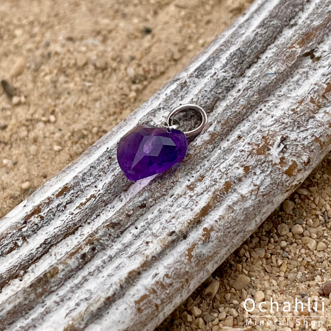 Colgante de plata de amatista