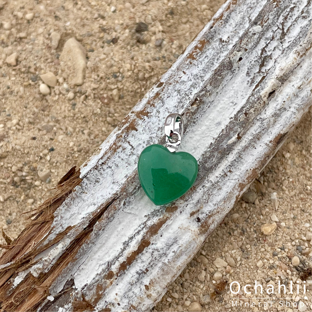 Pendentif aventurine en argent