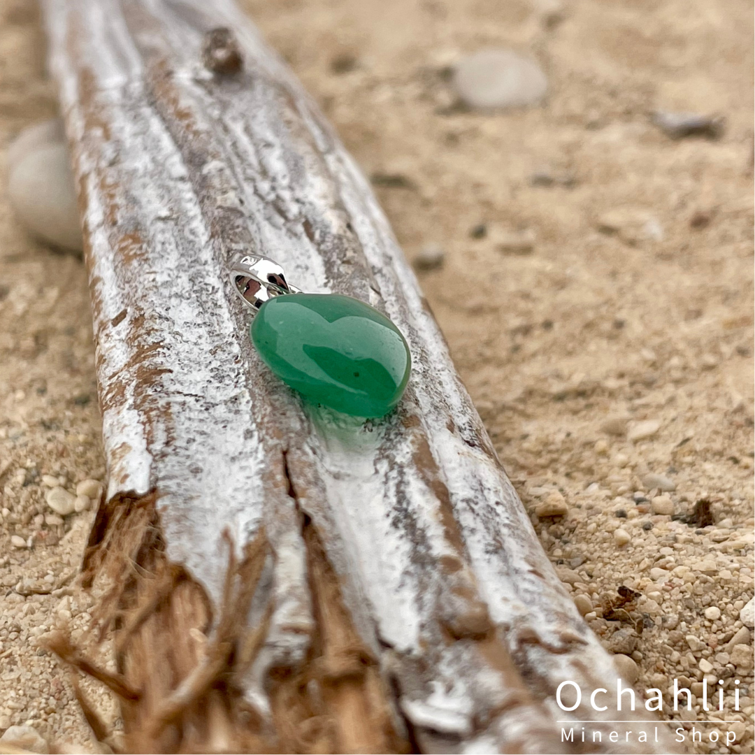 Pendentif aventurine en argent