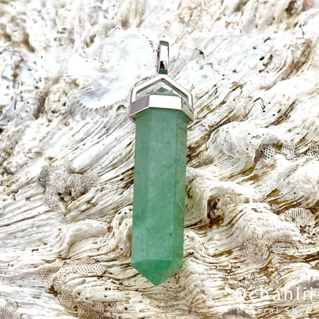 Aventurijn zilveren hanger