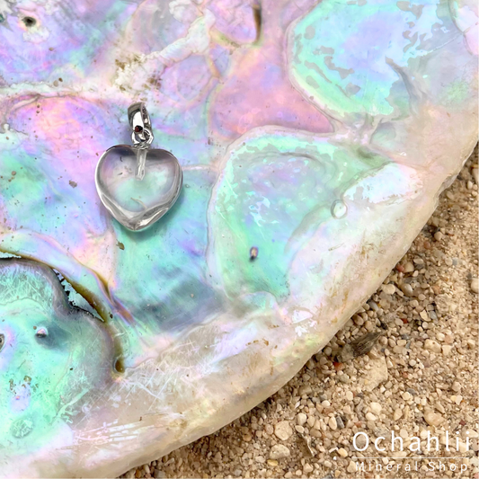 Colgante de plata de cristal de roca